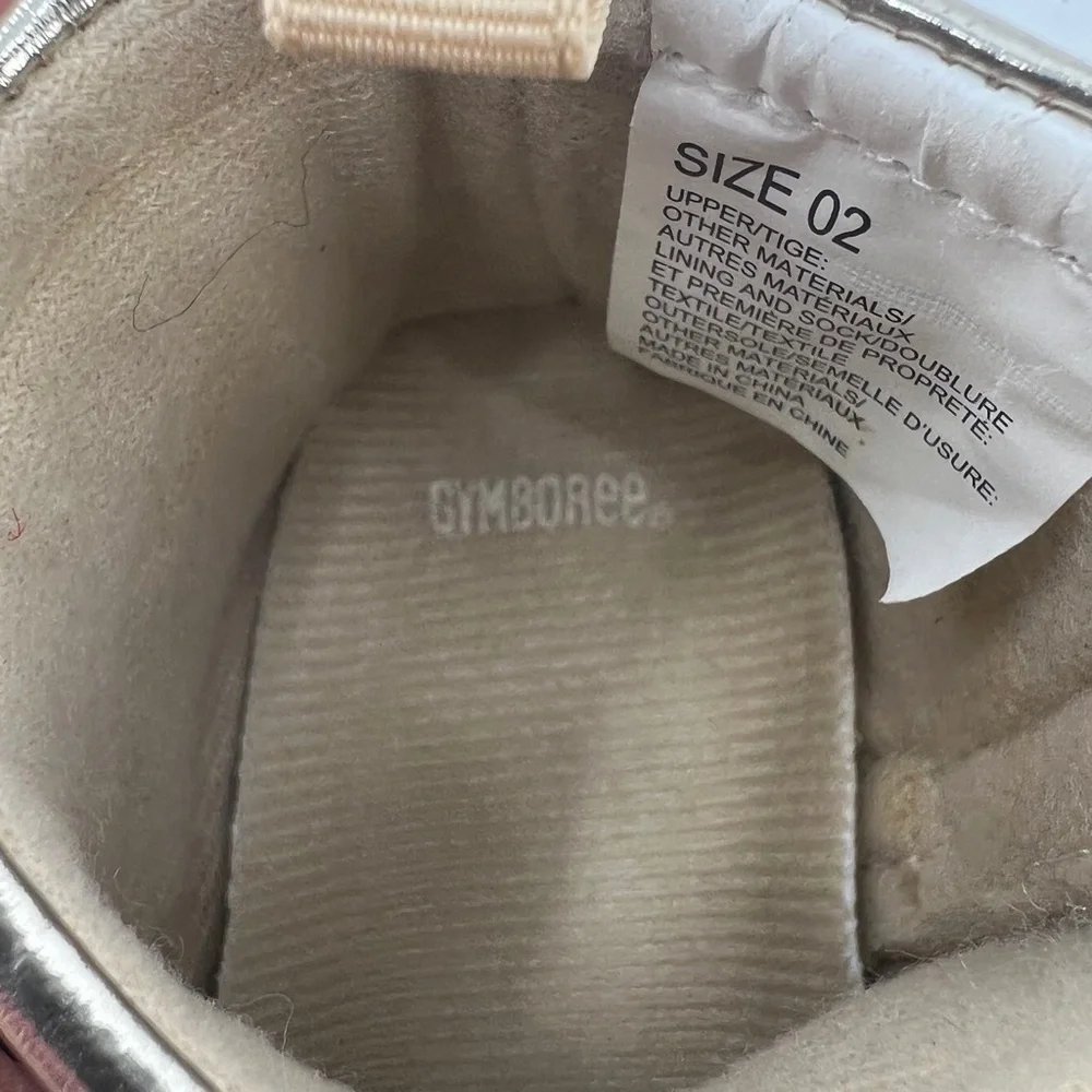 Gymboree Gold Fringe Baby Booties Size 2